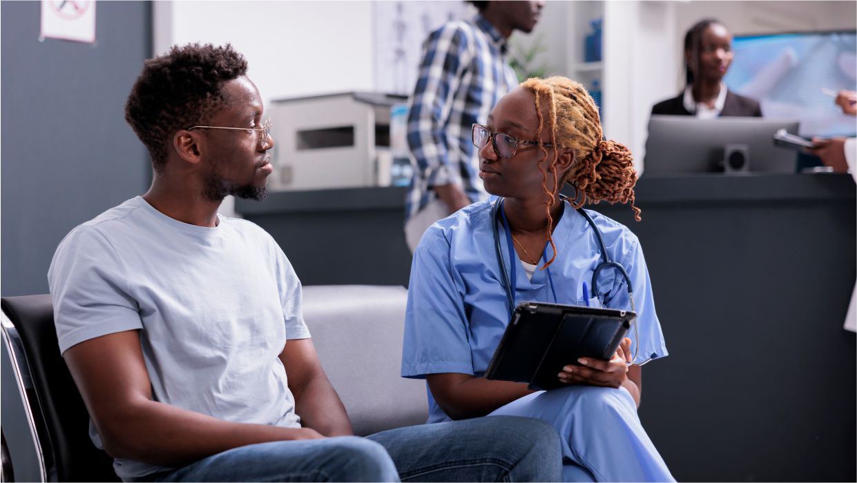 image of a patient having a therapy with a psychologist